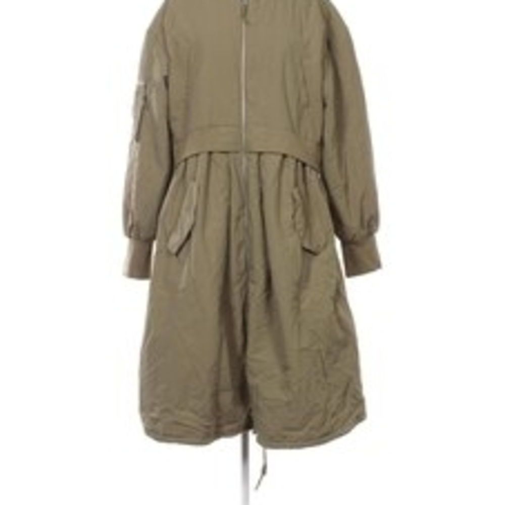 Stylish Olive Trench Coat for Women - Picture 4 of 5